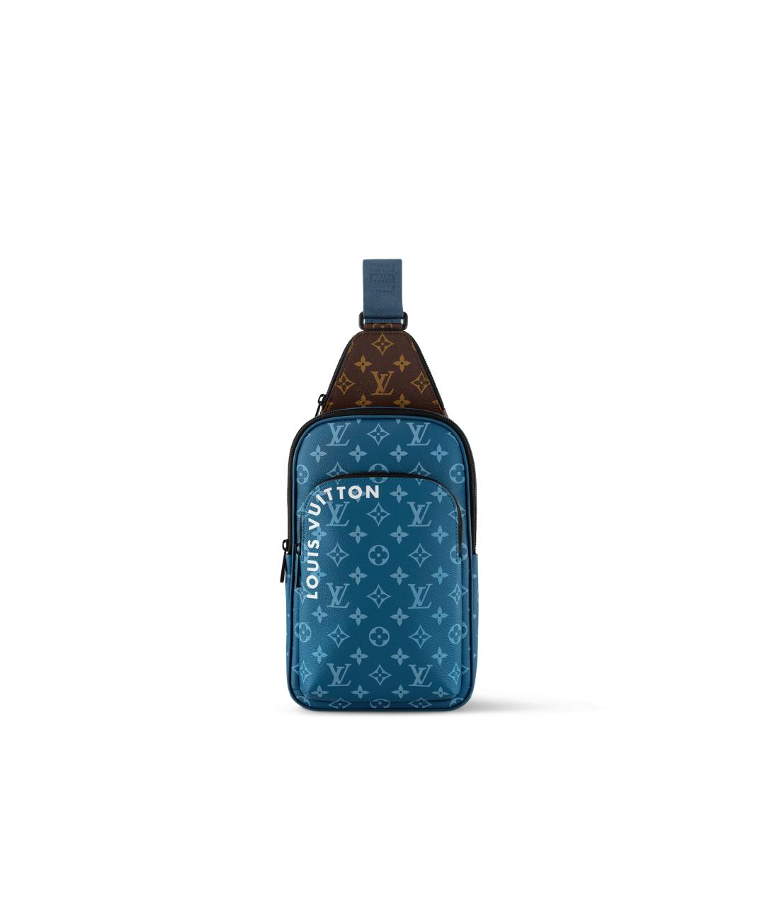 LOUIS VUITTON Синяя сумка на плечо, фото 5