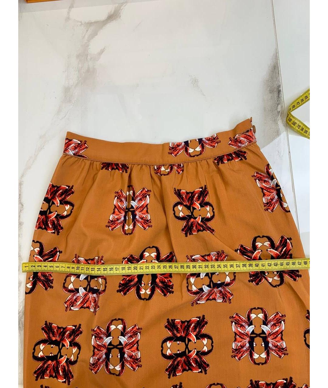 M MISSONI Оранжевая юбка миди, фото 5