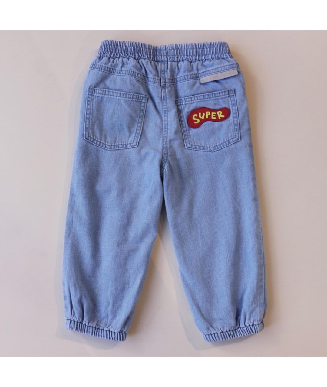 STELLA MCCARTNEY Голубые хлопковые джинсы, фото 4