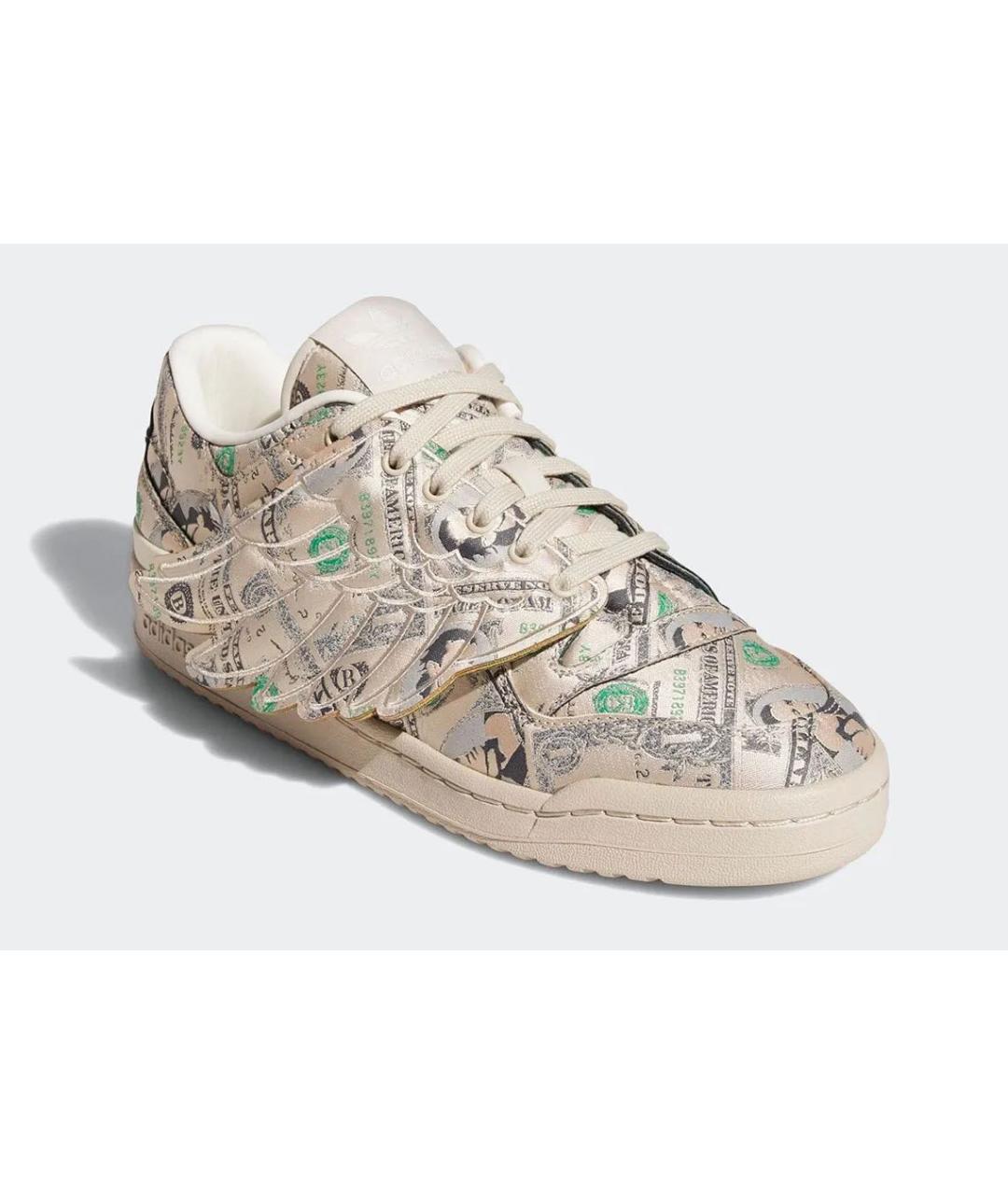 ADIDAS Бежевые кожаные кроссовки, фото 7