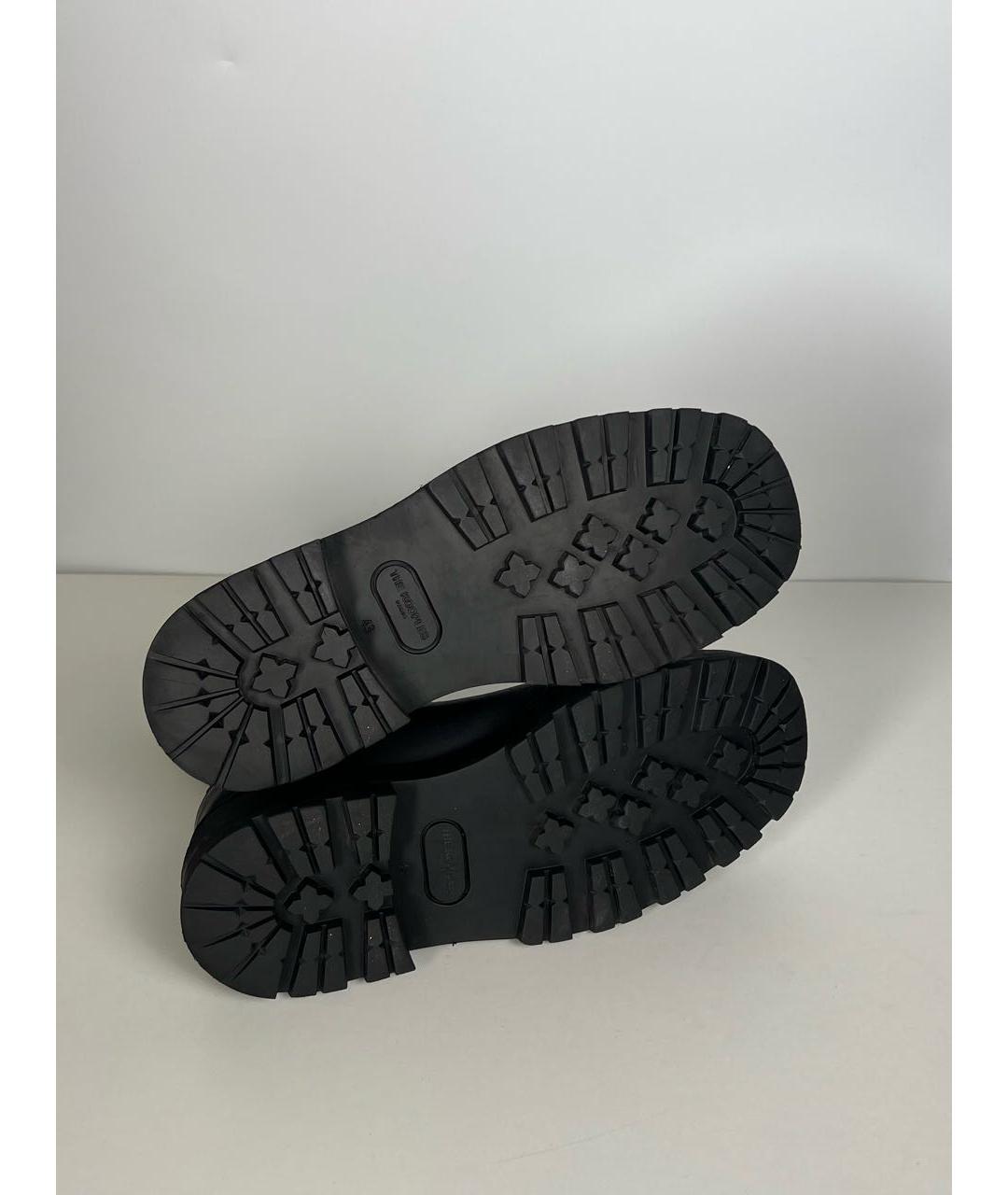 THE KOOPLES Черные кожаные высокие ботинки, фото 5