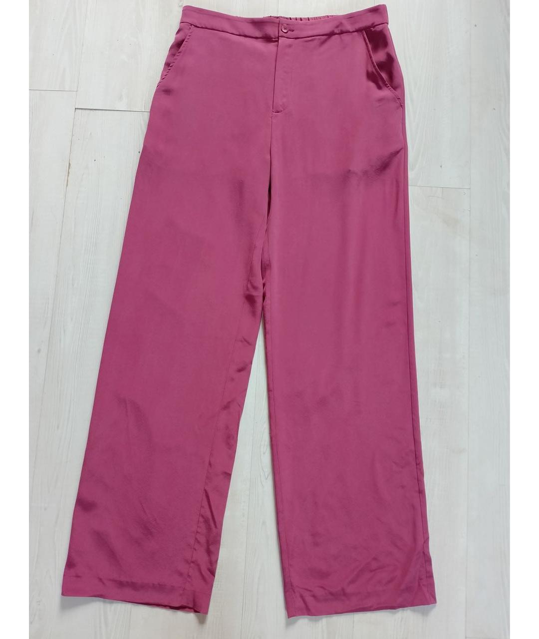 EQUIPMENT Бордовый шелковый костюм с брюками, фото 9