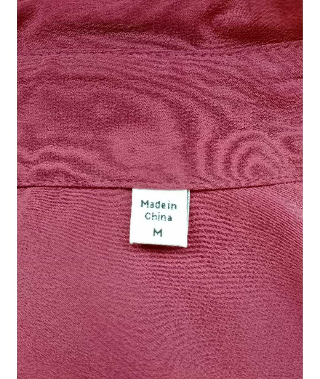 EQUIPMENT Бордовый шелковый костюм с брюками, фото 7