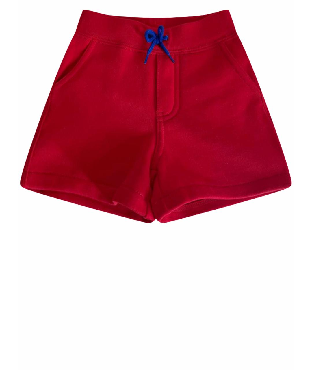 RALPH LAUREN Красные хлопковые детские шорты, фото 1