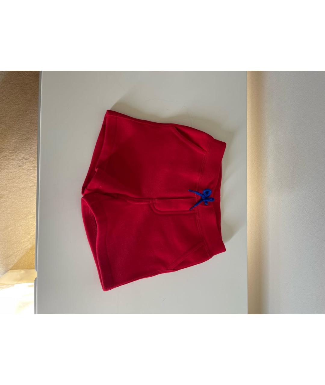RALPH LAUREN Красные хлопковые детские шорты, фото 5