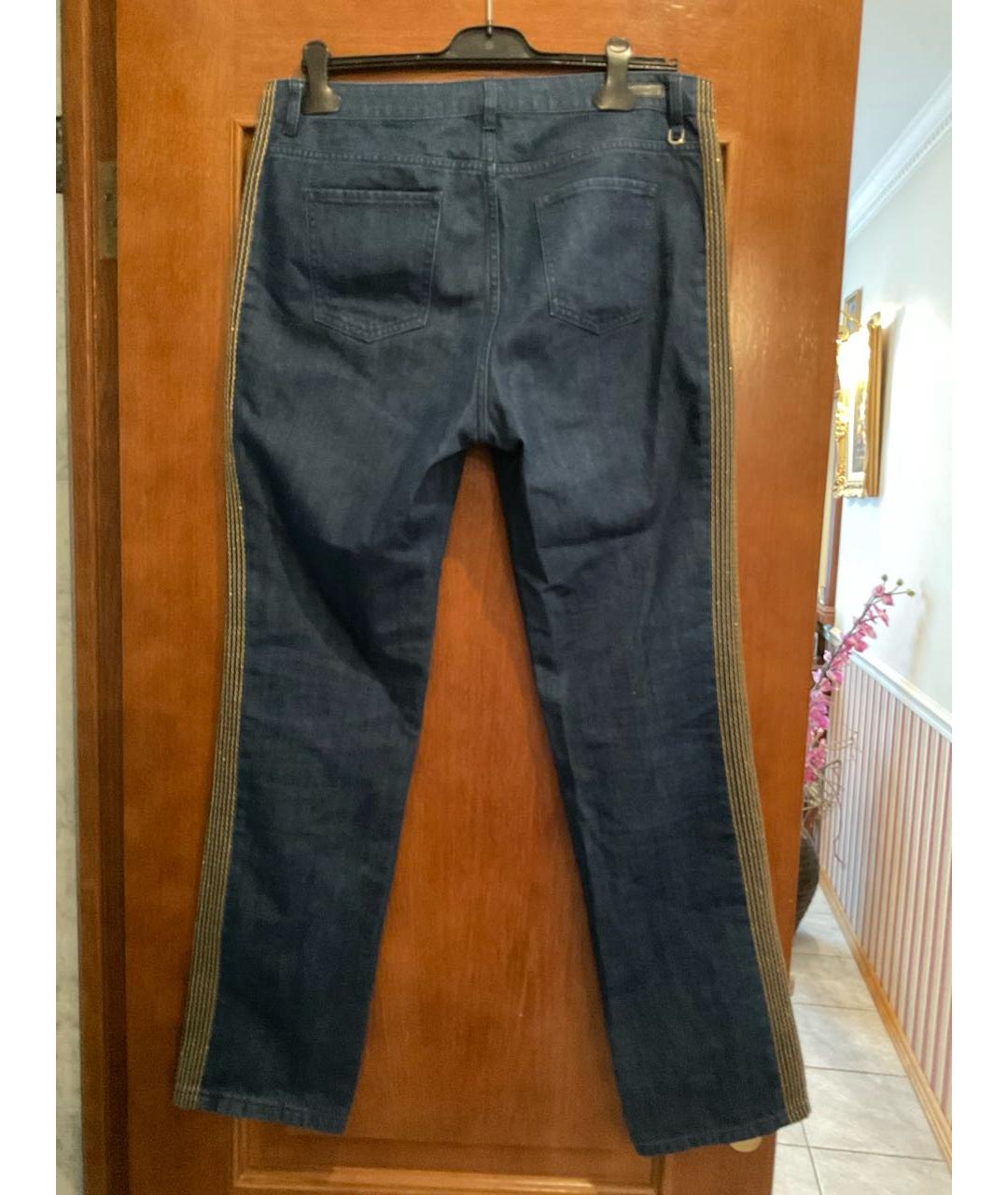 MAX&CO Темно-синие хлопко-эластановые прямые джинсы, фото 2