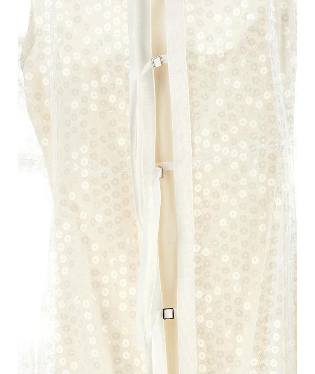 JACQUEMUS Белое полиэстеровое платье, фото 4