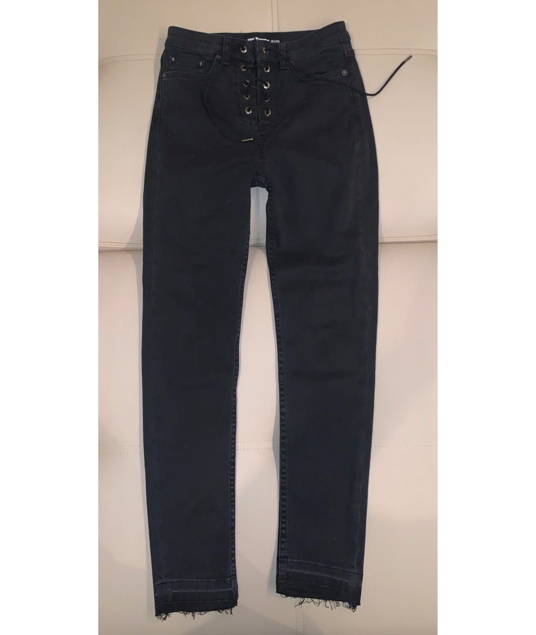THE KOOPLES Черные хлопко-эластановые джинсы слим, фото 2
