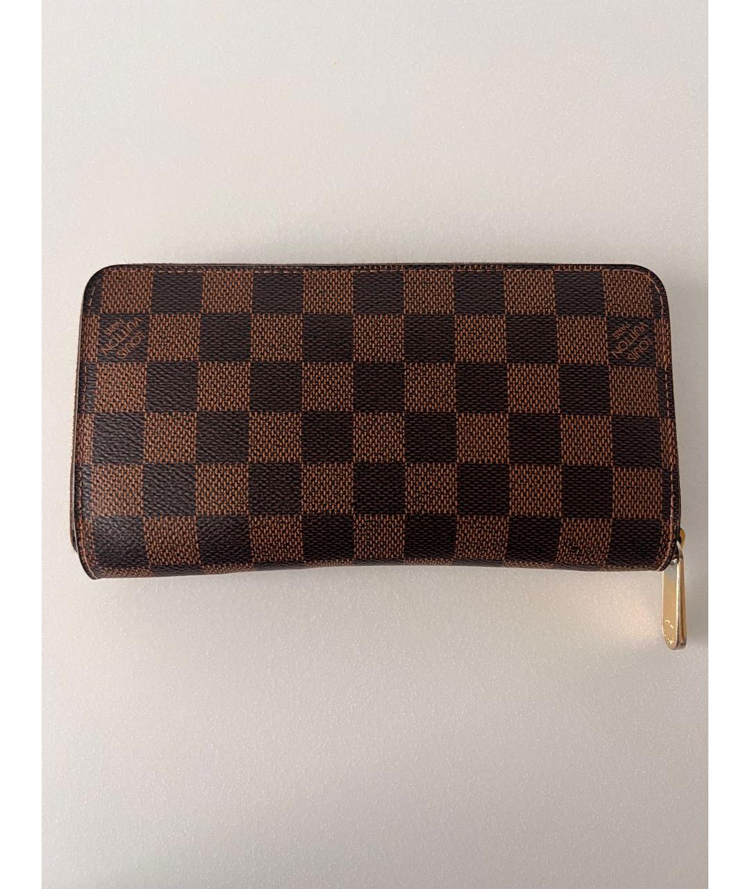 LOUIS VUITTON Коричневый кошелек, фото 5