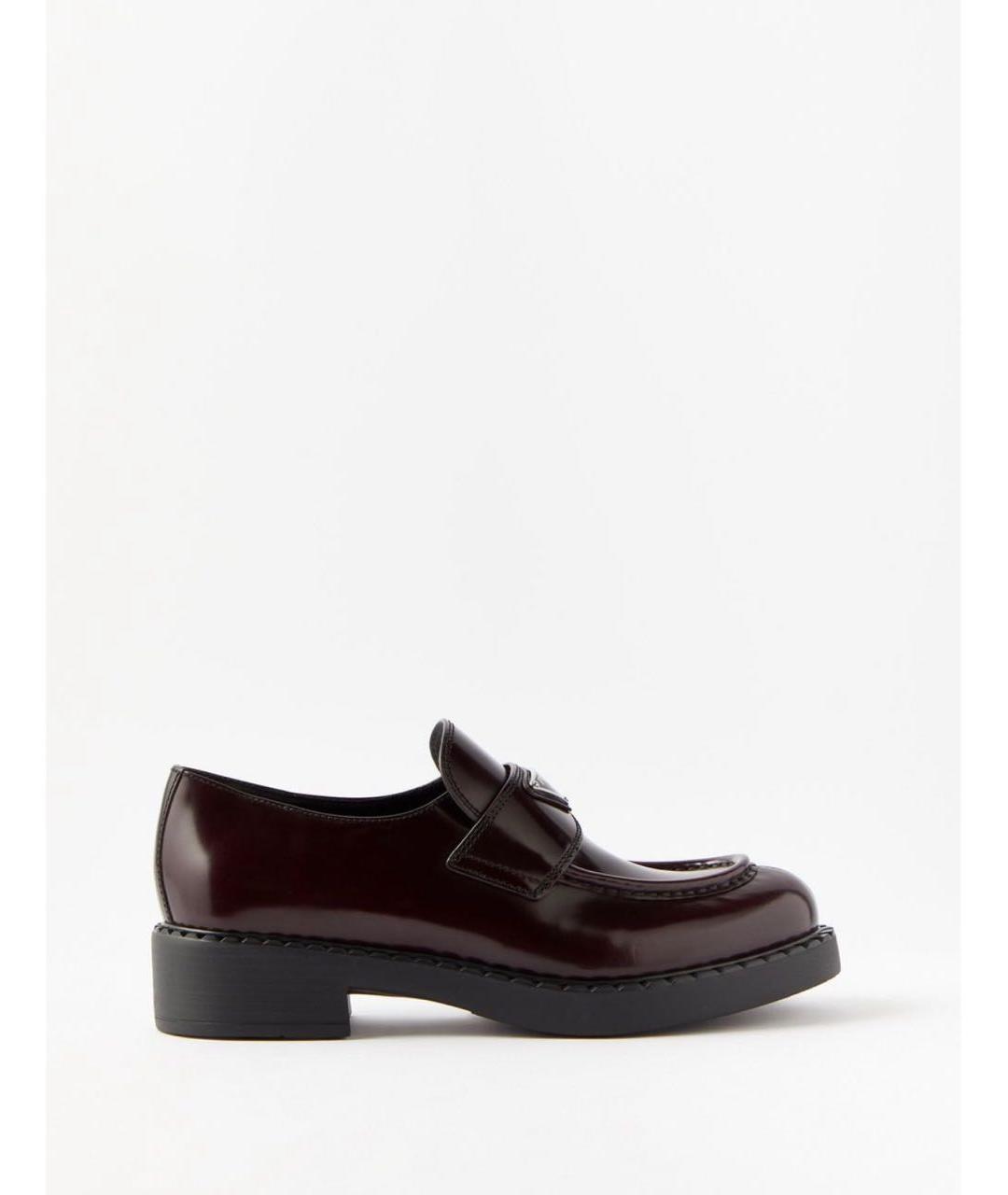 PRADA Коричневые кожаные лоферы, фото 9