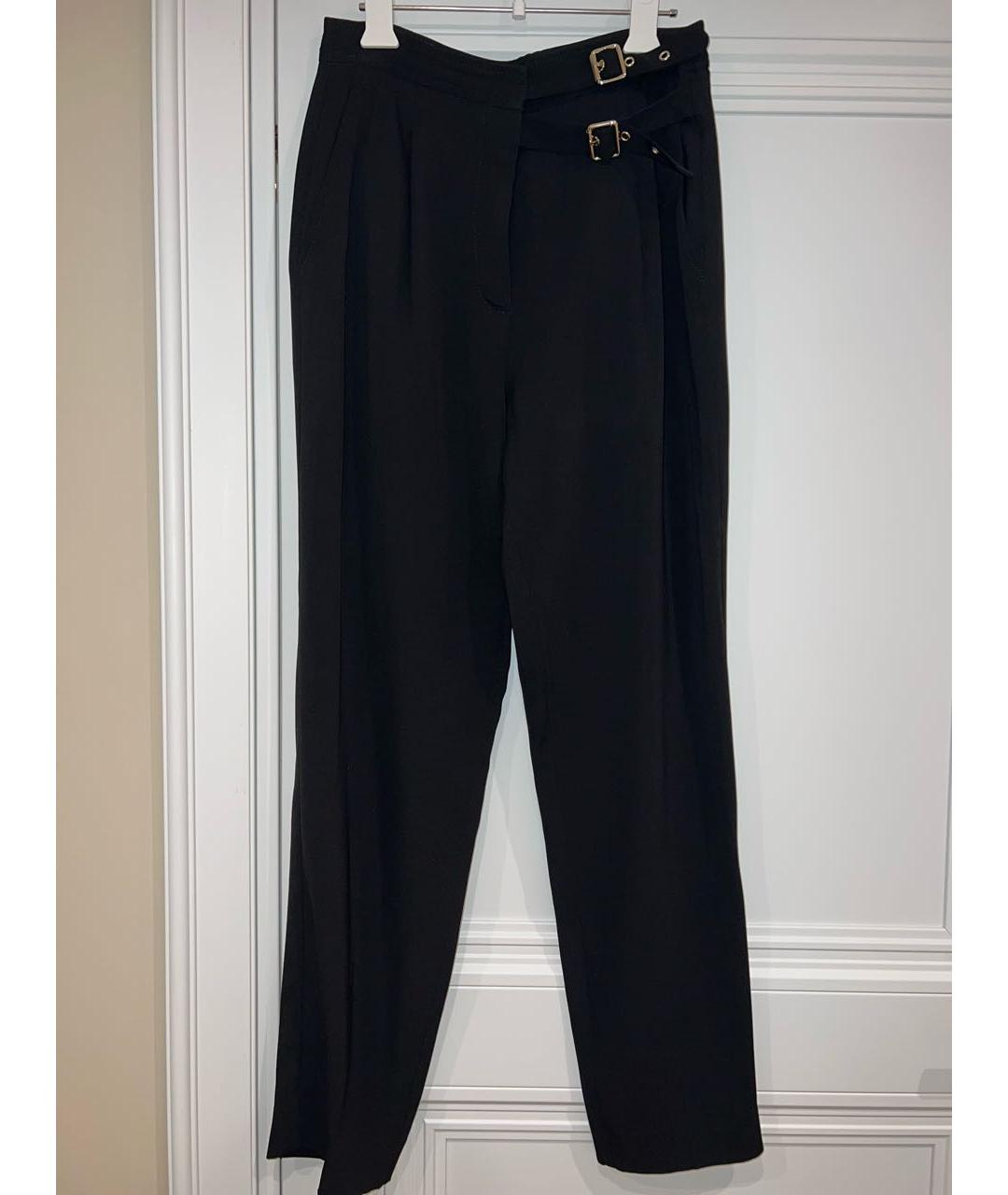 SANDRO Черные вискозные прямые брюки, фото 6