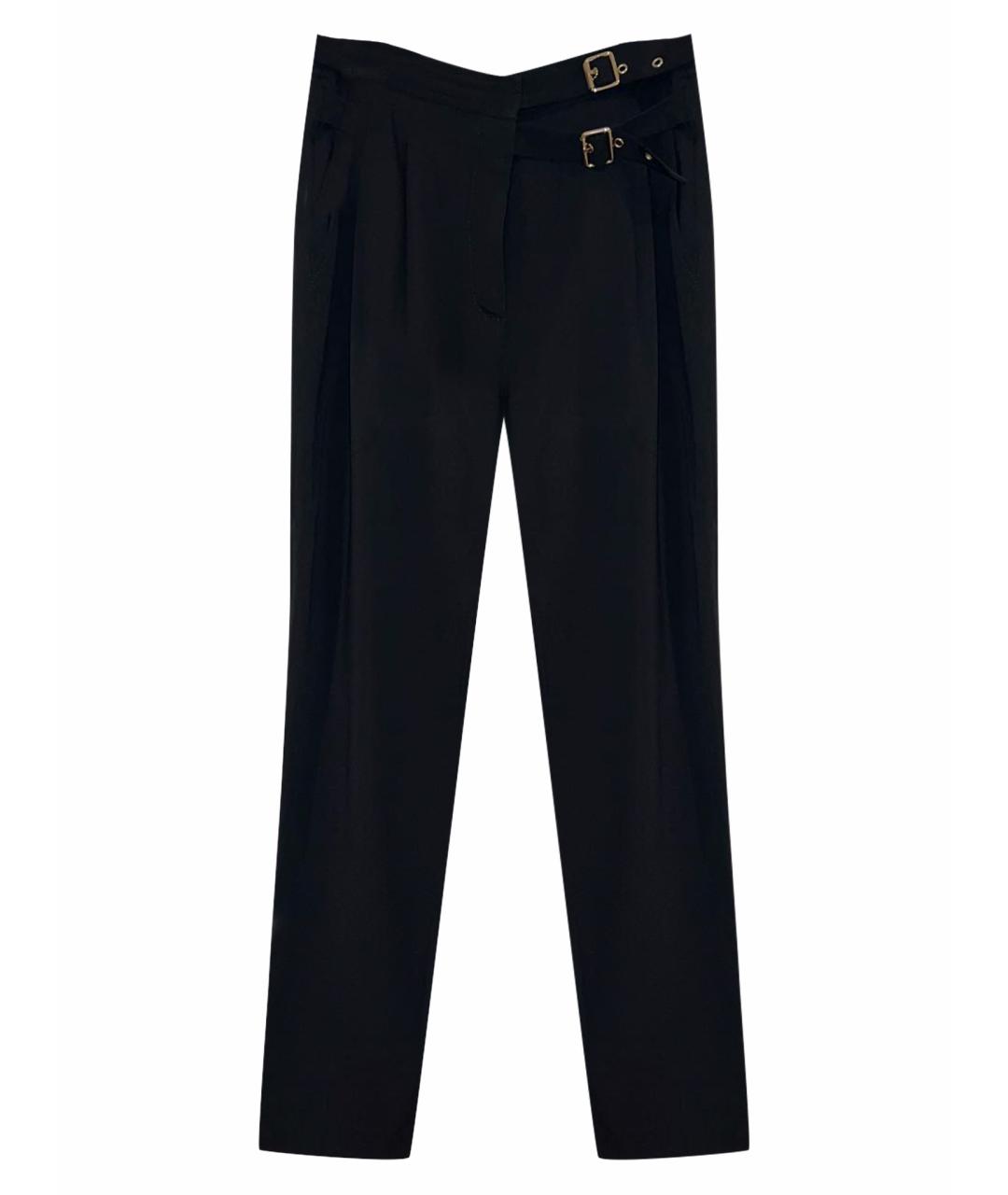 SANDRO Черные вискозные прямые брюки, фото 1