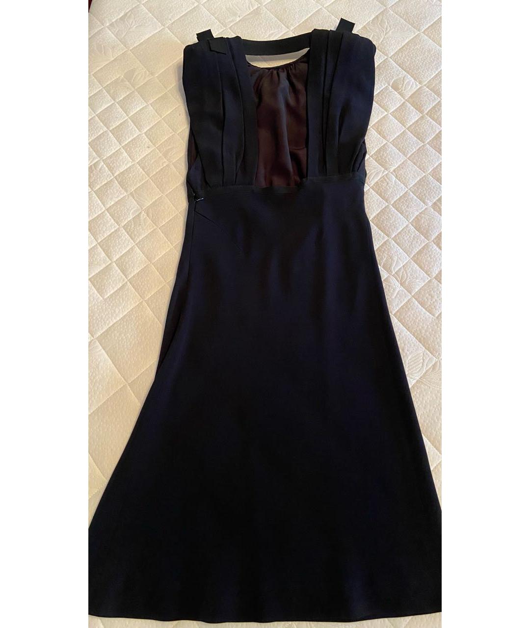 MIU MIU Черное вискозное коктейльное платье, фото 2