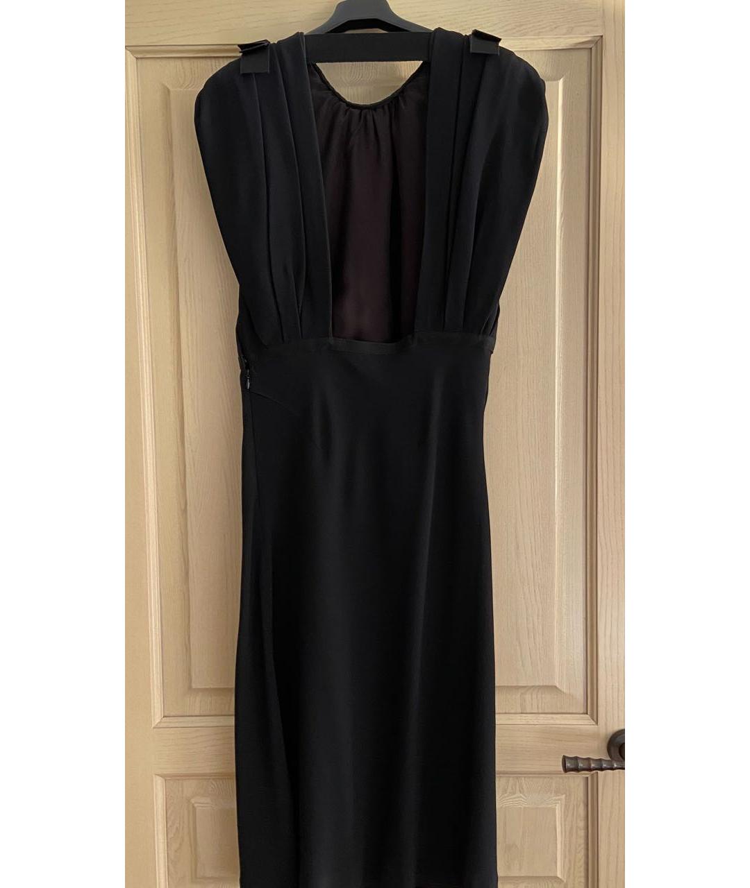 MIU MIU Черное вискозное коктейльное платье, фото 4