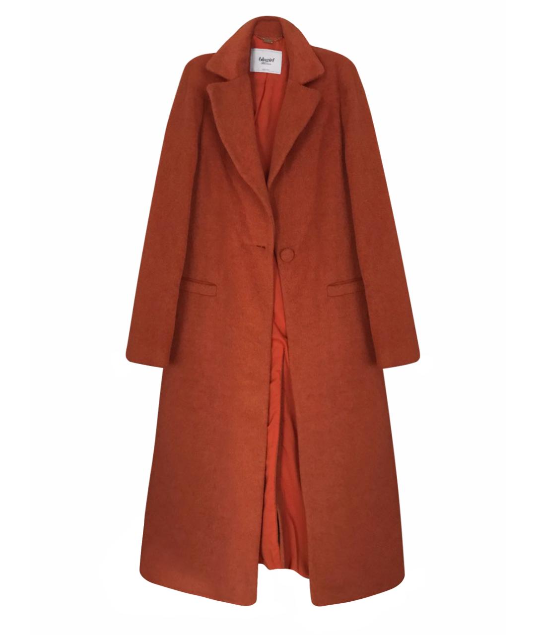 BLUGIRL Оранжевое шерстяное пальто, фото 1