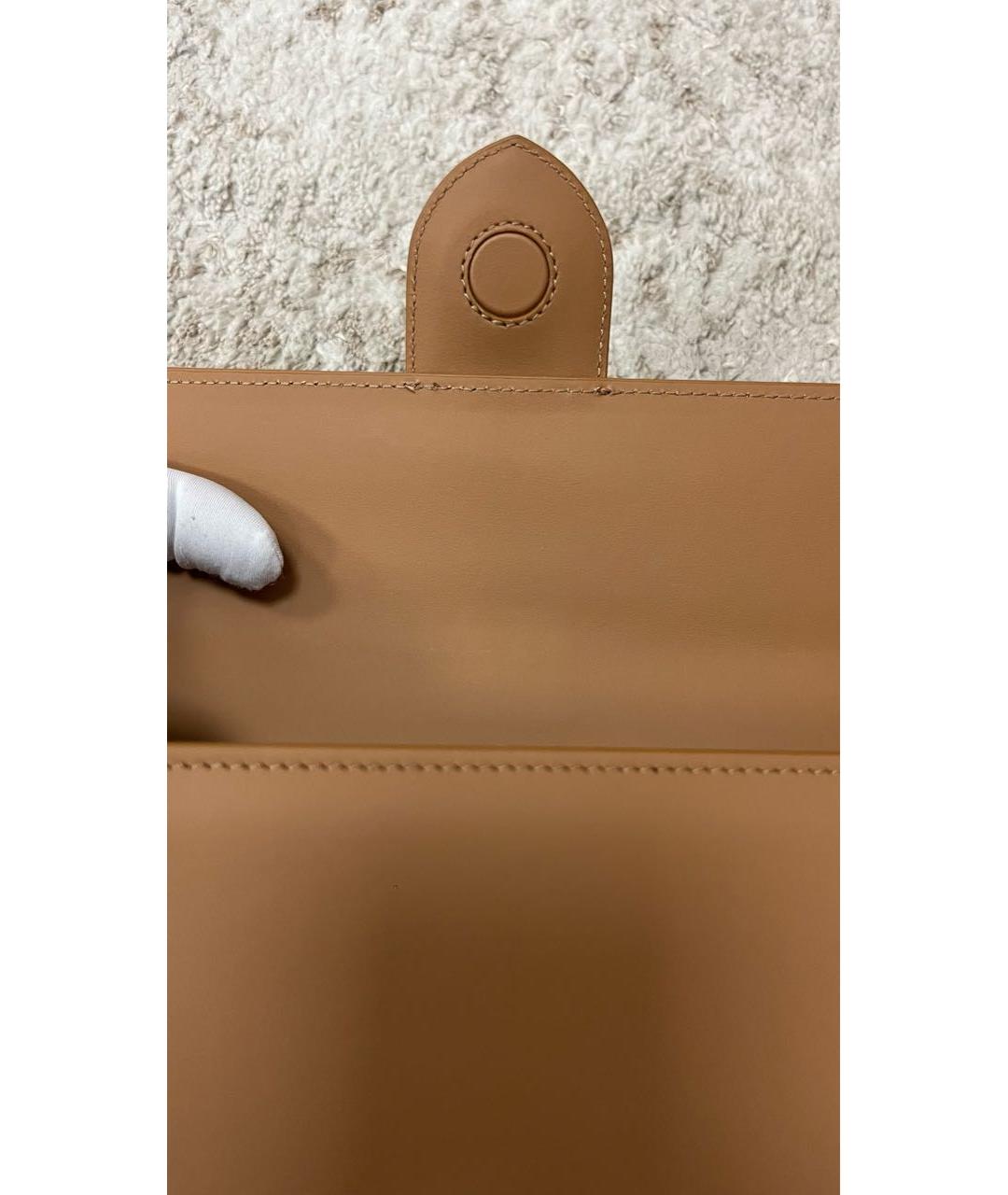 JACQUEMUS Коричневая кожаная сумка тоут, фото 7