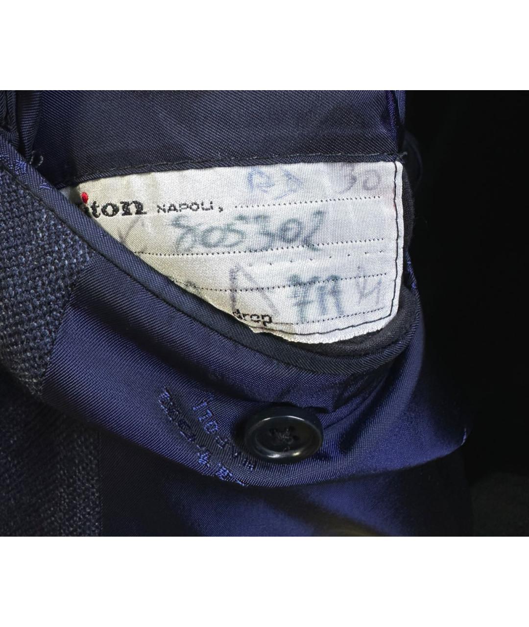 KITON Темно-синий кашемировый пиджак, фото 4