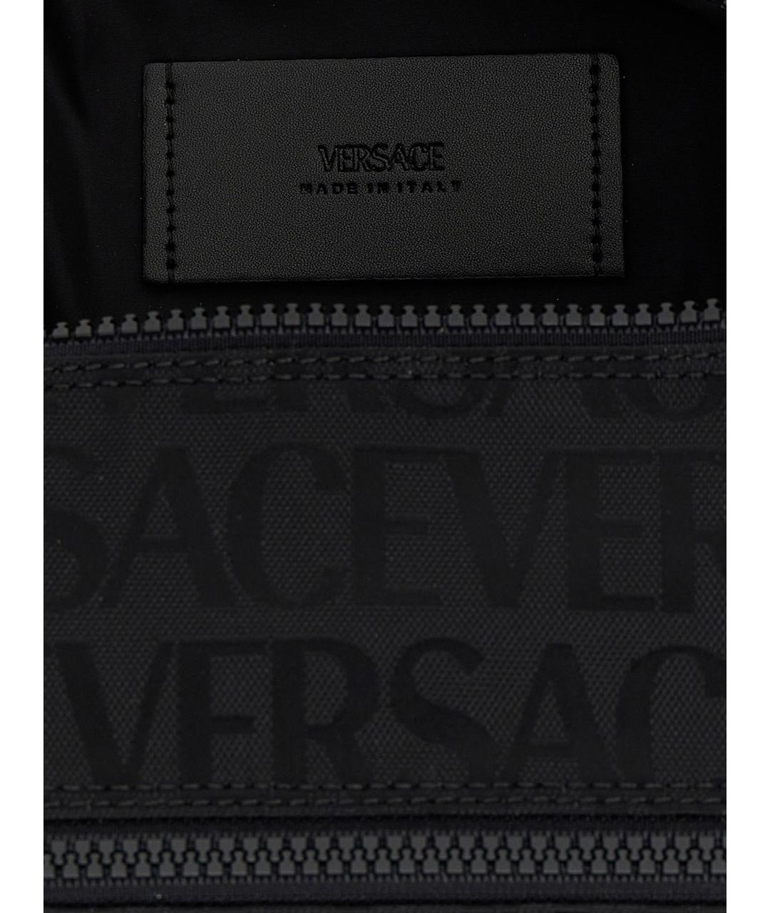 VERSACE Черная барсетка, фото 4