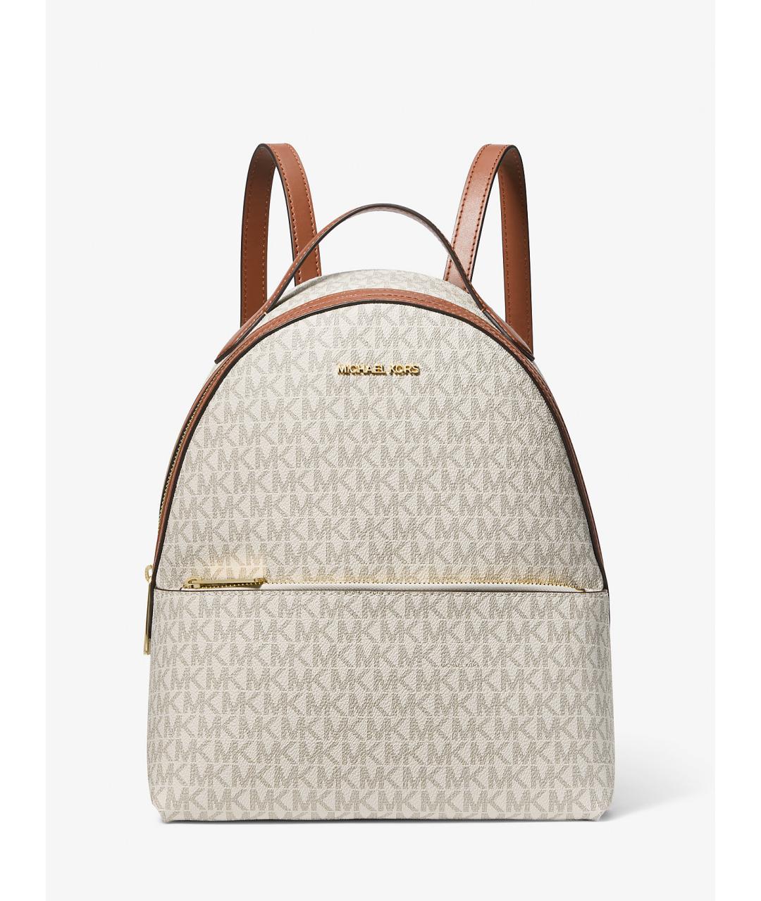 MICHAEL KORS Бежевый рюкзак из искусственной кожи, фото 7