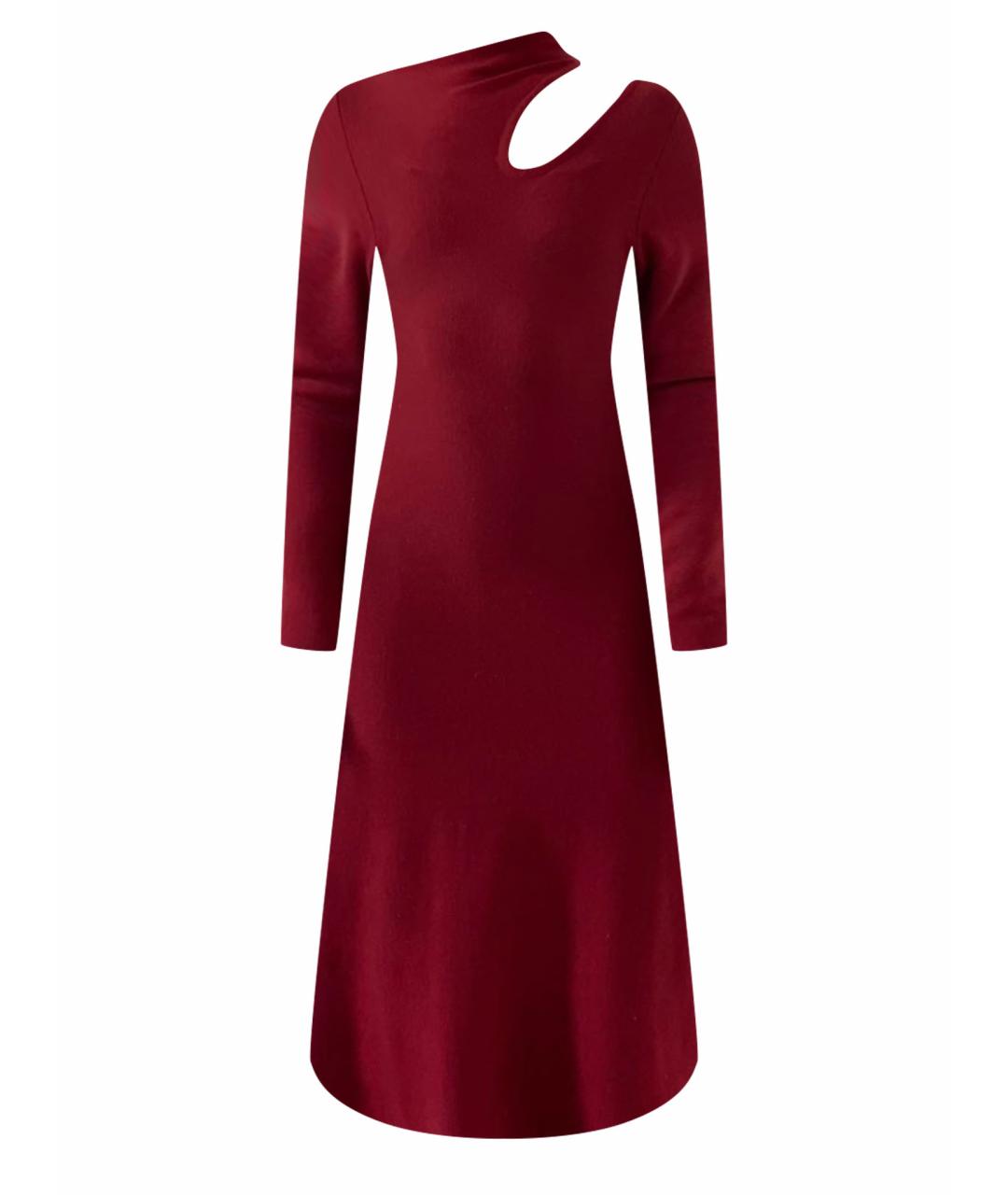 MRZ Бордовое шерстяное повседневное платье, фото 1