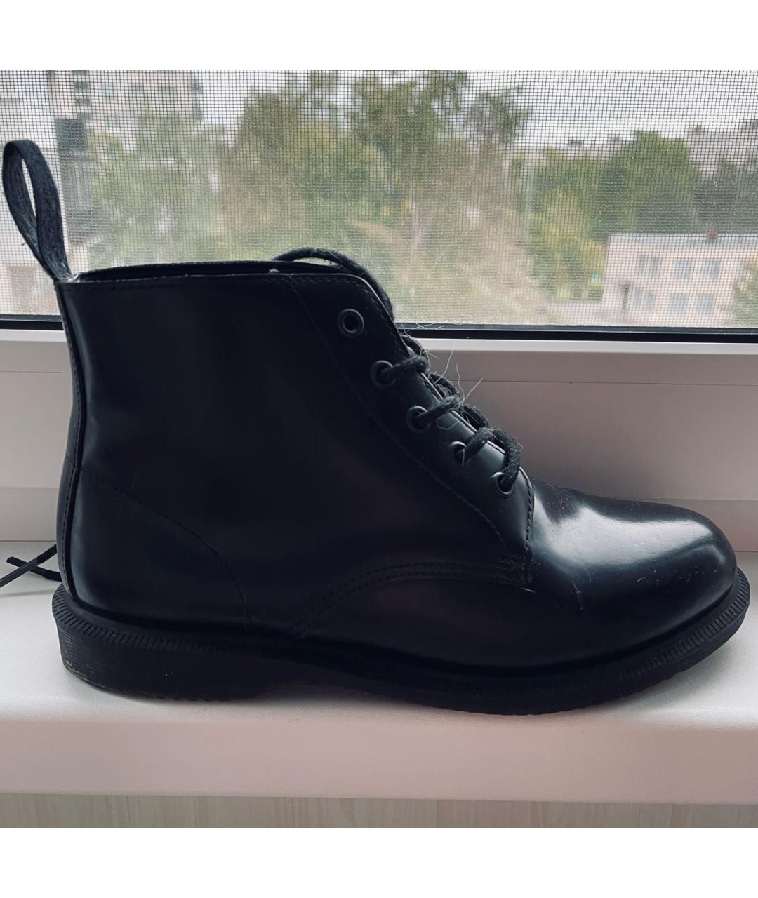 DR. MARTENS Черные кожаные ботинки, фото 5