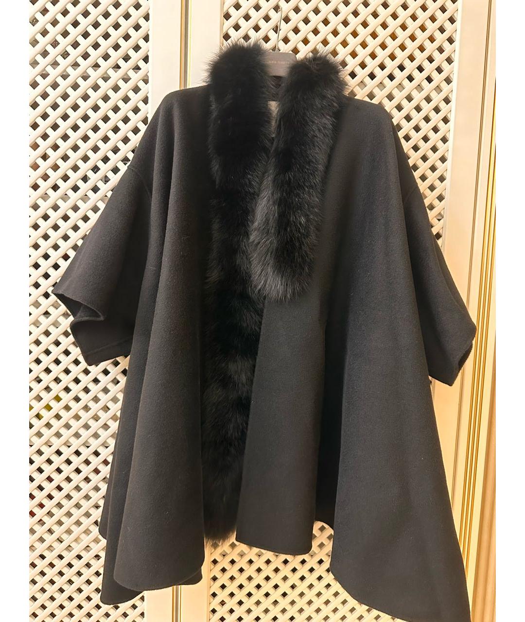 MARINA RINALDI Черное шерстяное пальто, фото 7