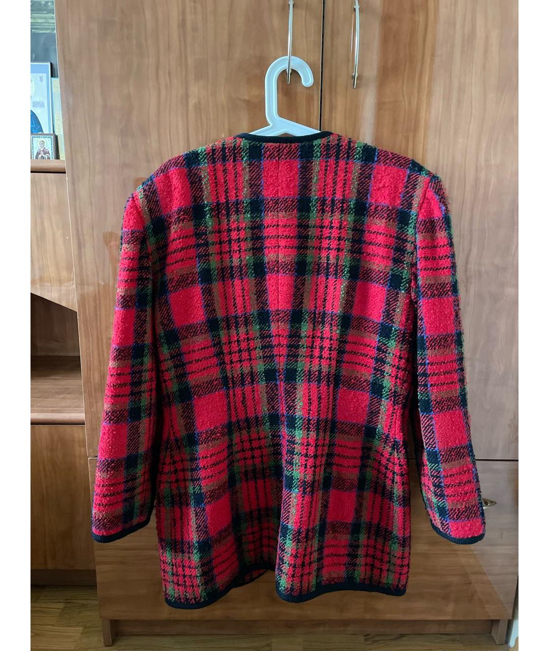 EMANUEL UNGARO Красный шерстяной жакет/пиджак, фото 2