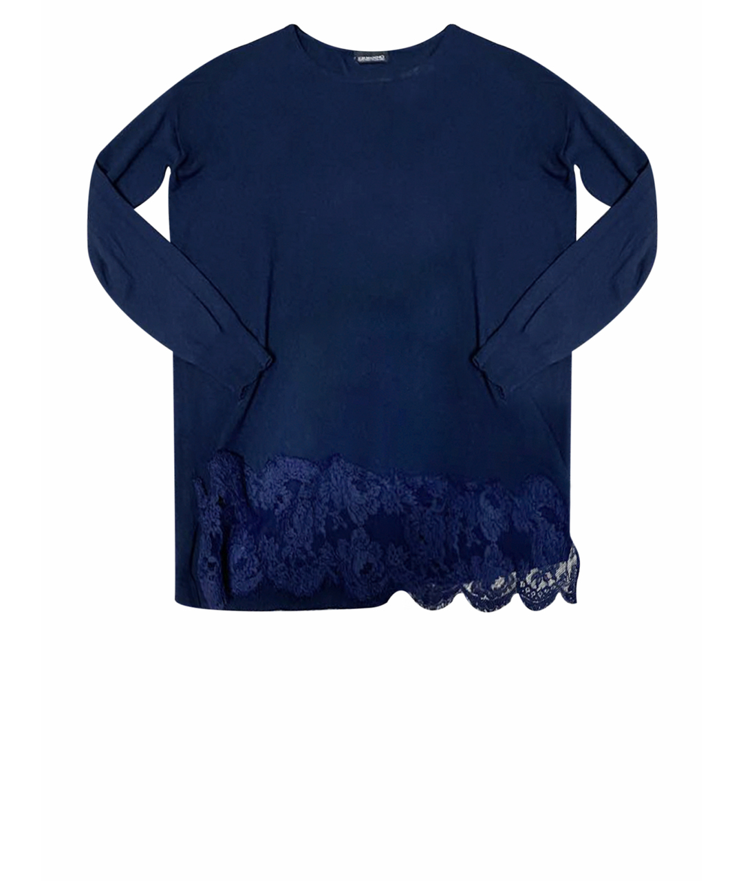 ERMANNO ERMANNO Темно-синий вискозный джемпер / свитер, фото 1