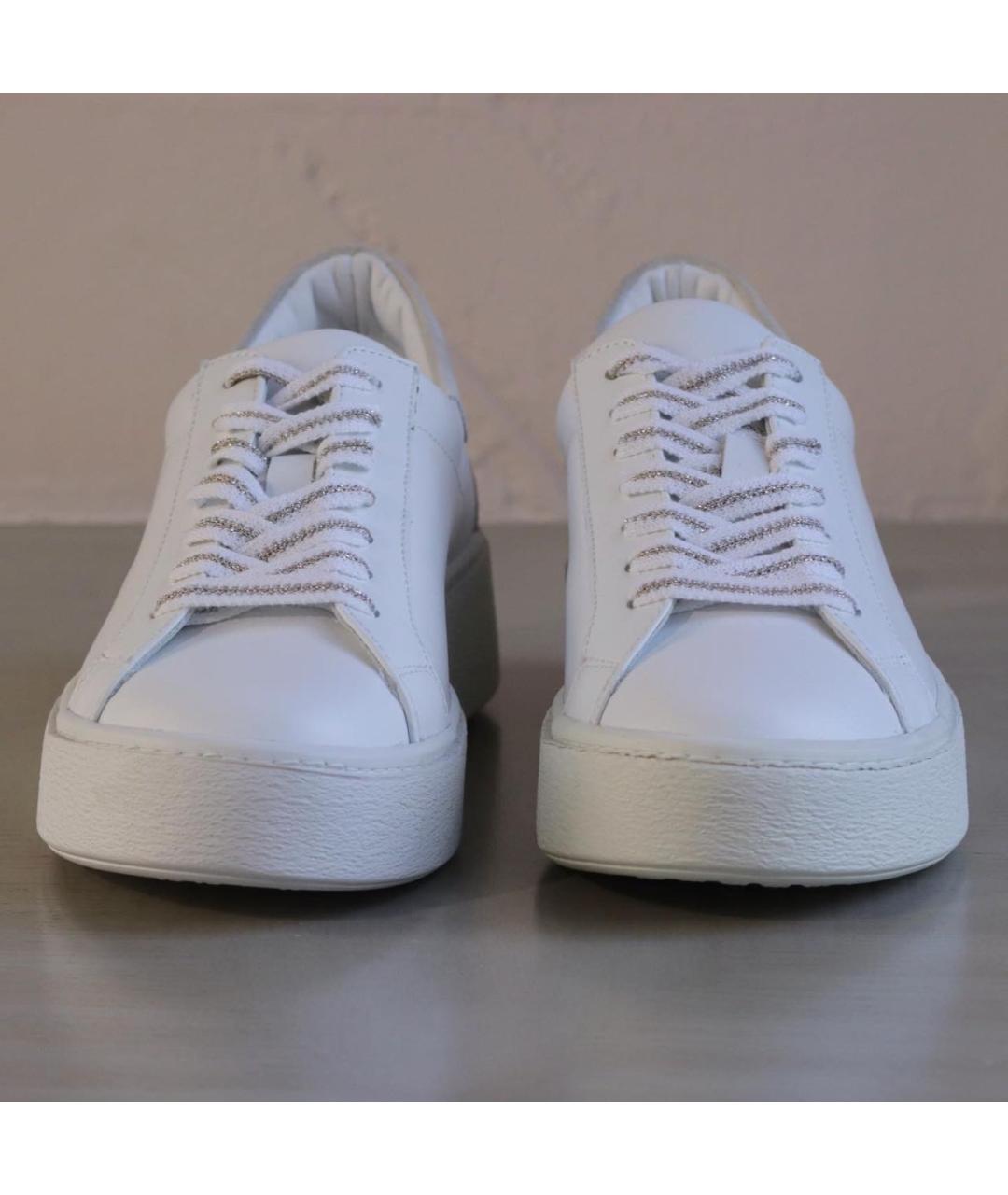 LORENA ANTONIAZZI Белые кожаные кеды, фото 2