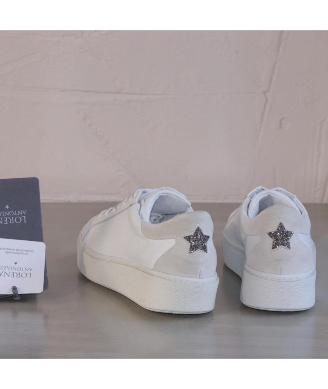 LORENA ANTONIAZZI Белые кожаные кеды, фото 7