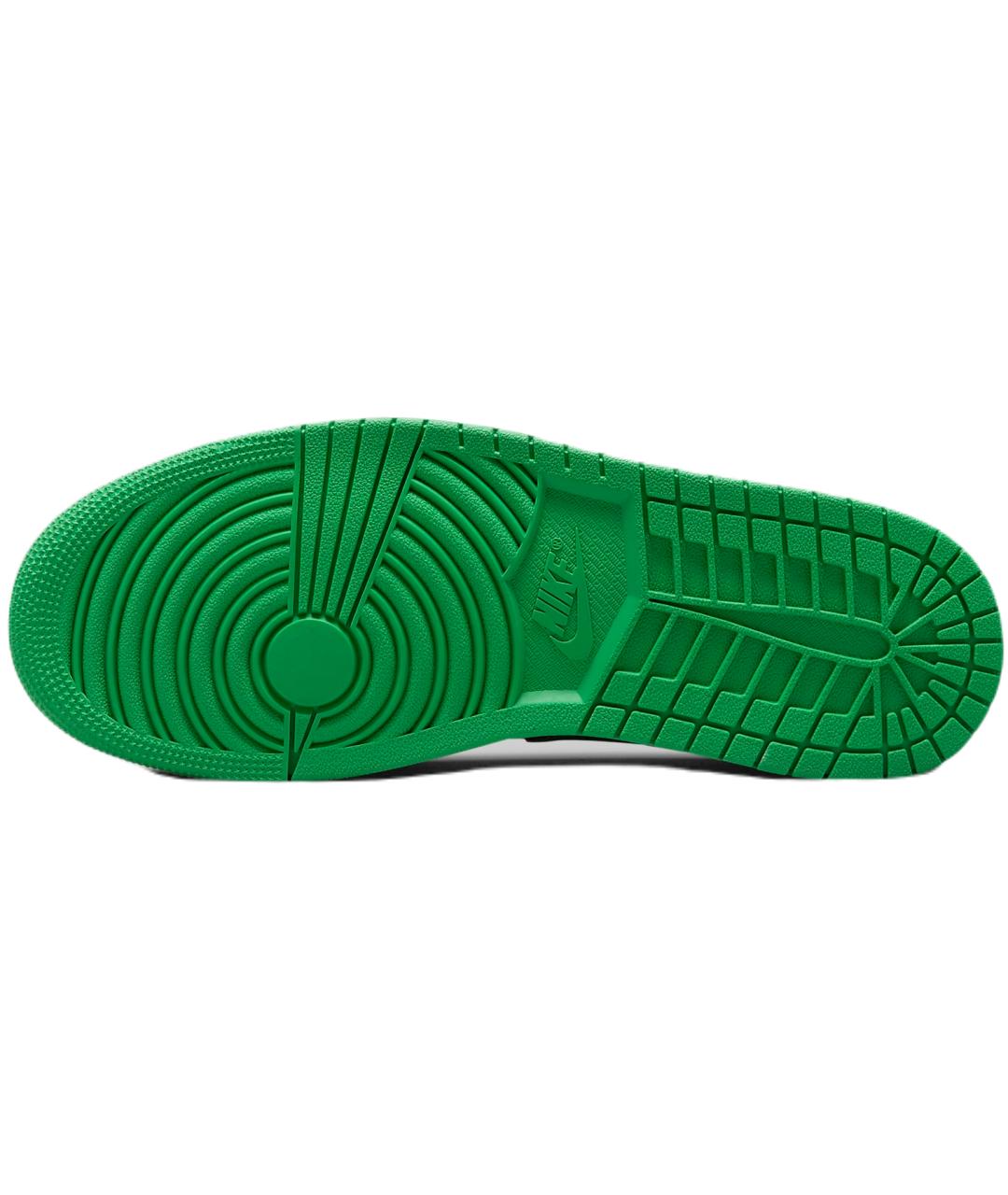 JORDAN Зеленые кожаные низкие кроссовки / кеды, фото 5