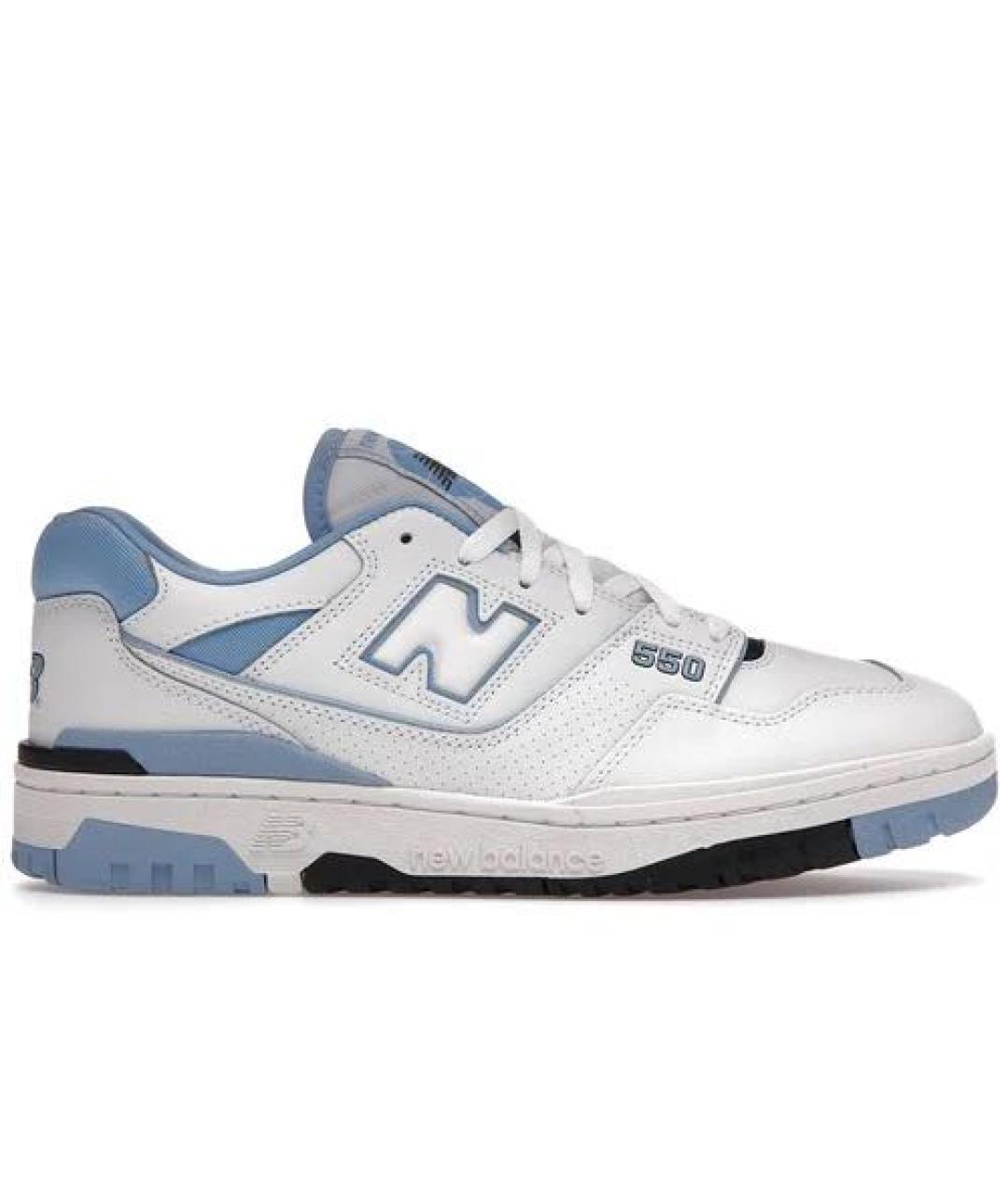 NEW BALANCE Голубые кожаные кроссовки, фото 1