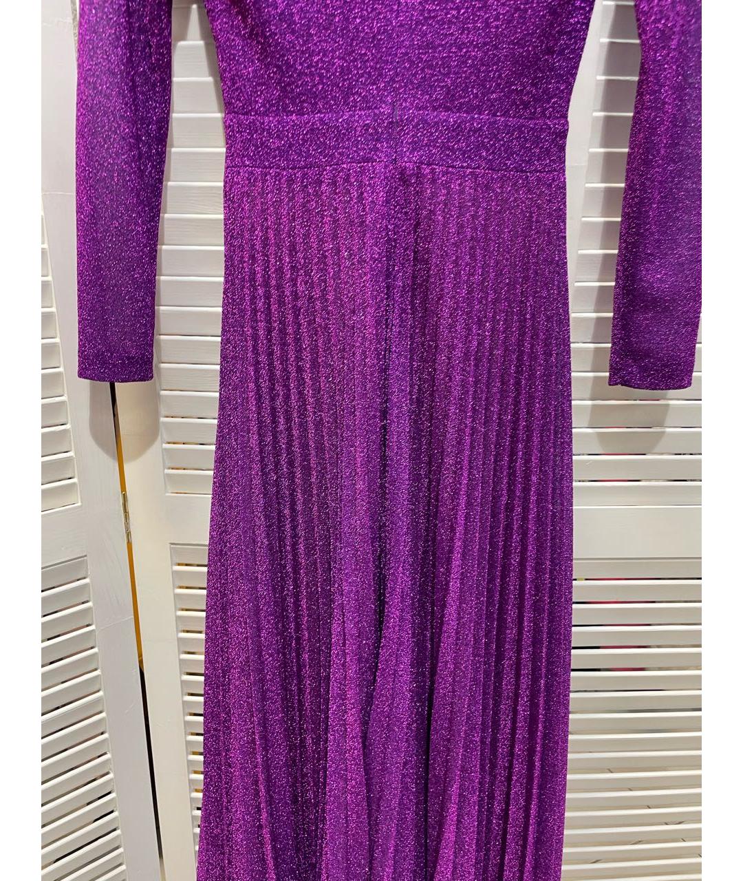 ERMANNO ERMANNO Фиолетовое полиамидовое вечернее платье, фото 7