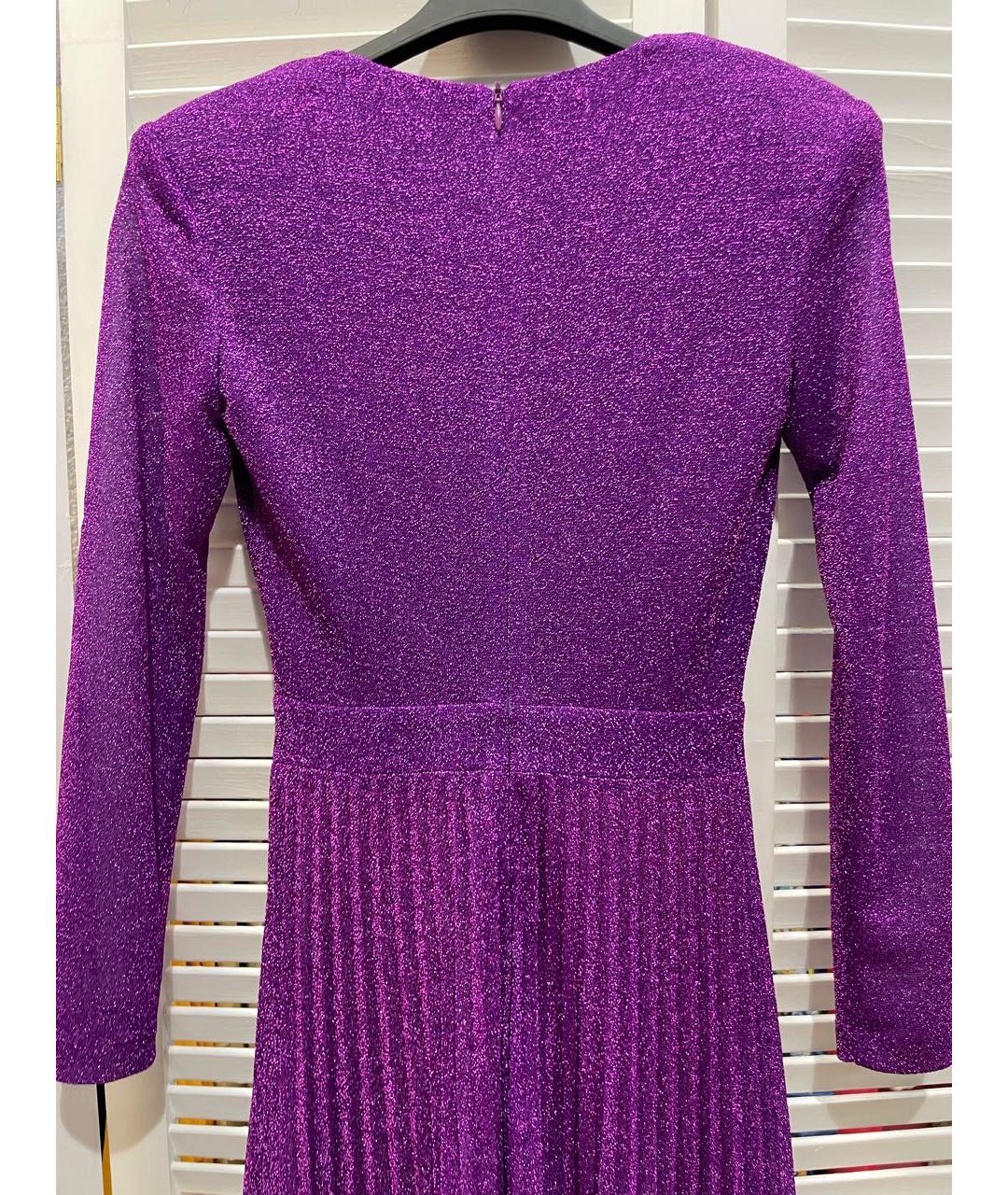 ERMANNO ERMANNO Фиолетовое полиамидовое вечернее платье, фото 8