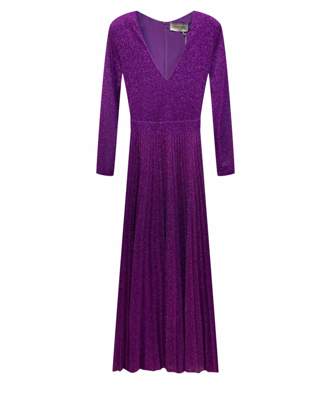ERMANNO ERMANNO Фиолетовое полиамидовое вечернее платье, фото 1