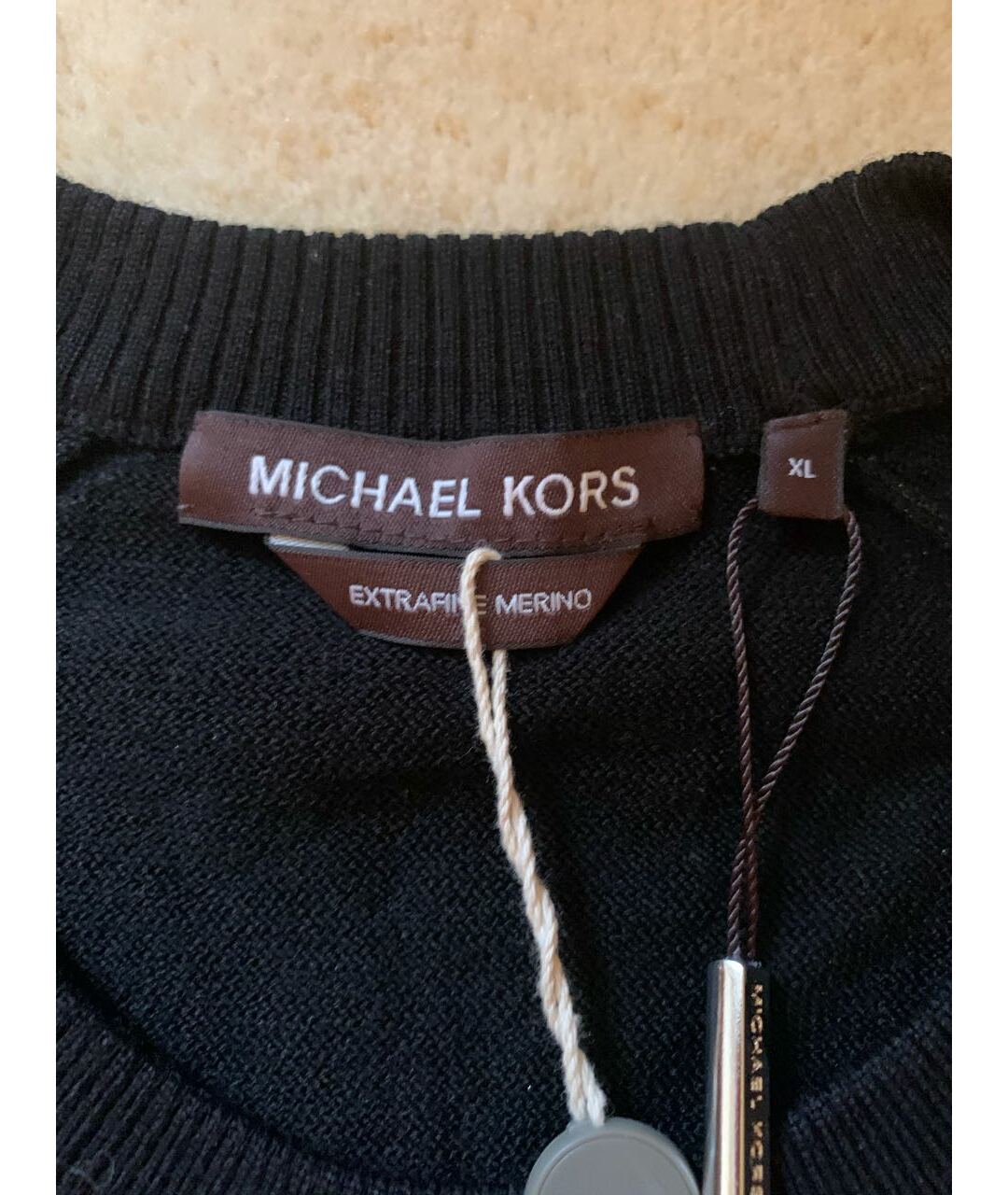 MICHAEL KORS Черный шерстяной джемпер / свитер, фото 3