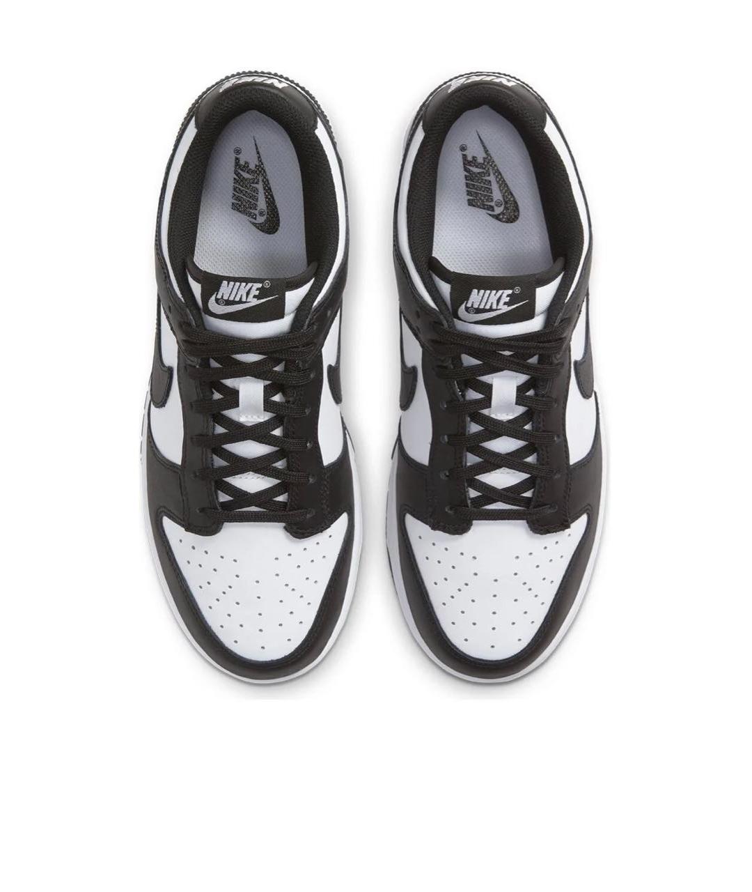 NIKE Черные кожаные низкие кроссовки / кеды, фото 3
