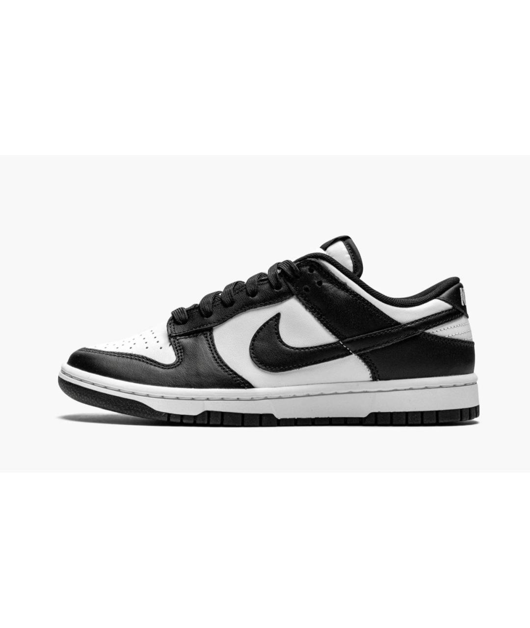 NIKE Черные кожаные низкие кроссовки / кеды, фото 5