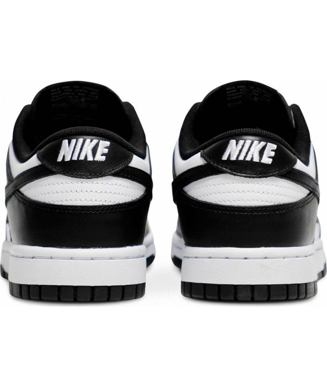 NIKE Черные кожаные низкие кроссовки / кеды, фото 2