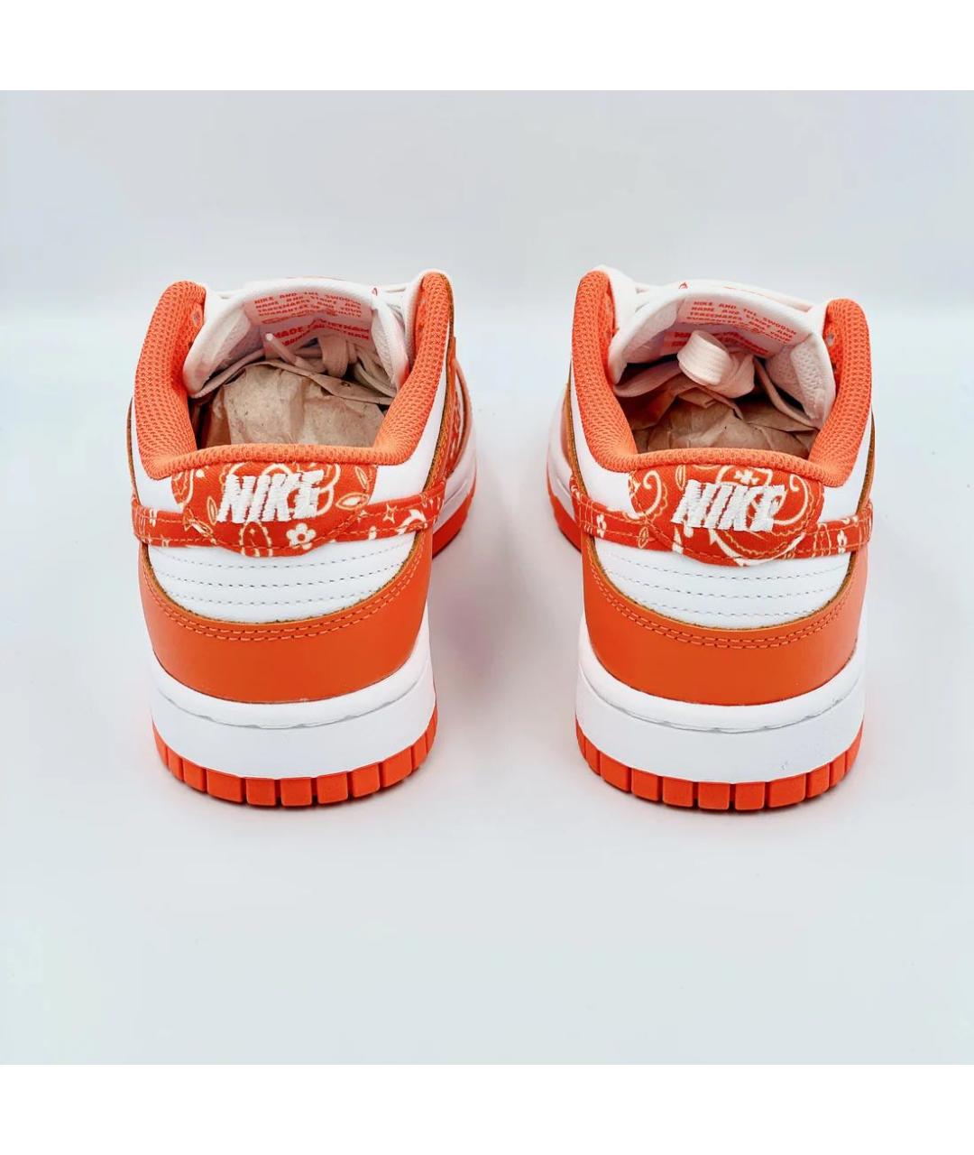 NIKE Оранжевое кожаные кроссовки, фото 3