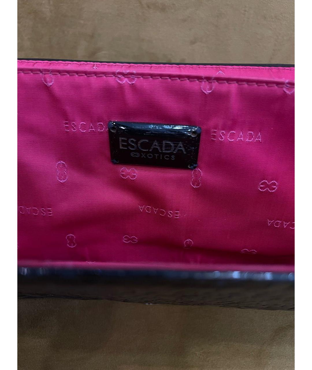 ESCADA Черная сумка с короткими ручками из лакированной кожи, фото 5