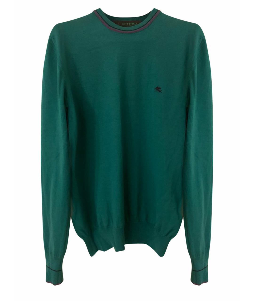 ETRO Зеленый шерстяной джемпер / свитер, фото 1