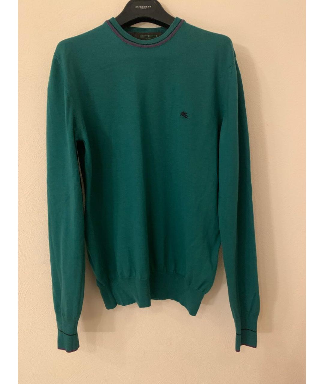 ETRO Зеленый шерстяной джемпер / свитер, фото 6