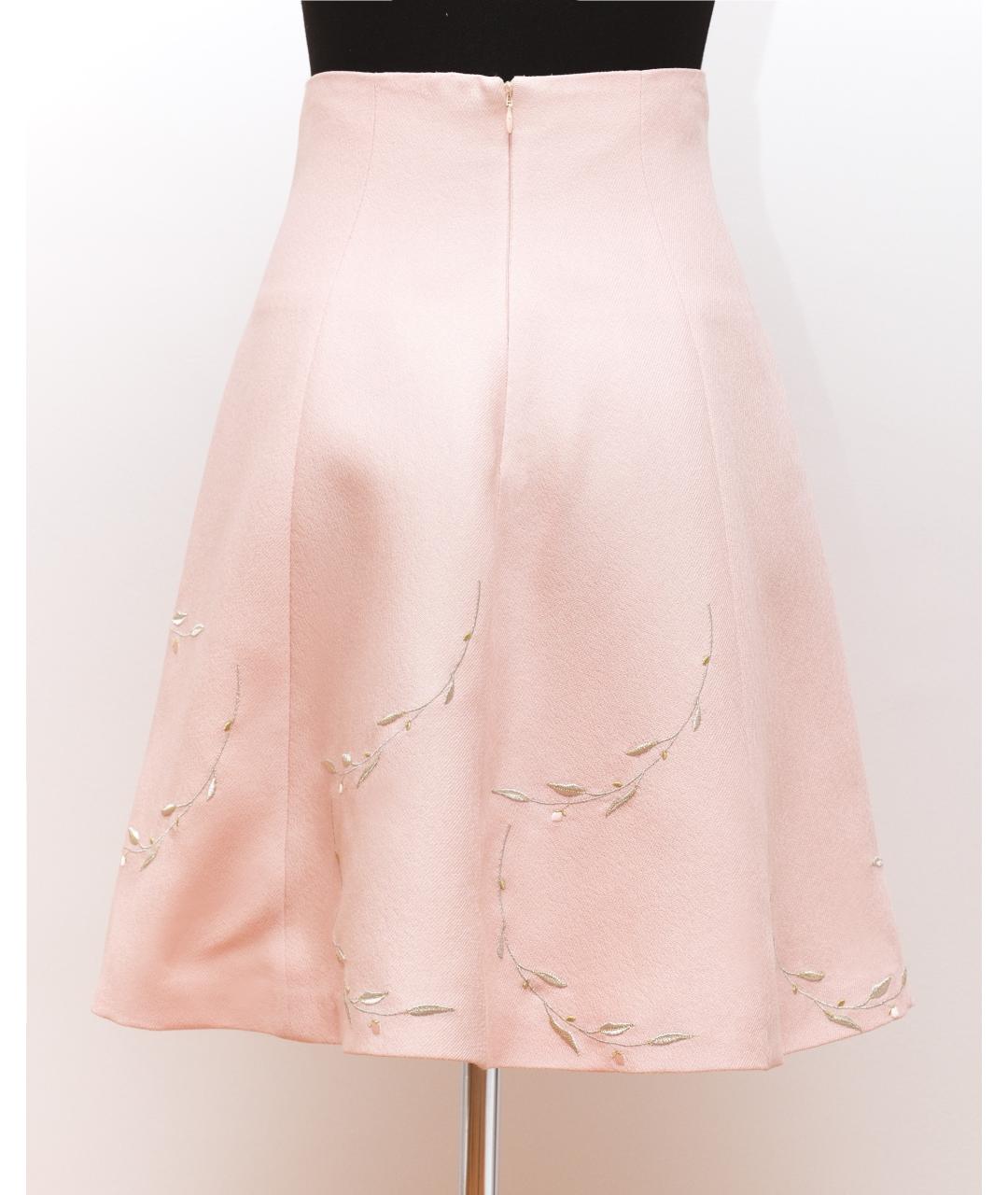 EDEM Розовая шерстяная юбка миди, фото 2
