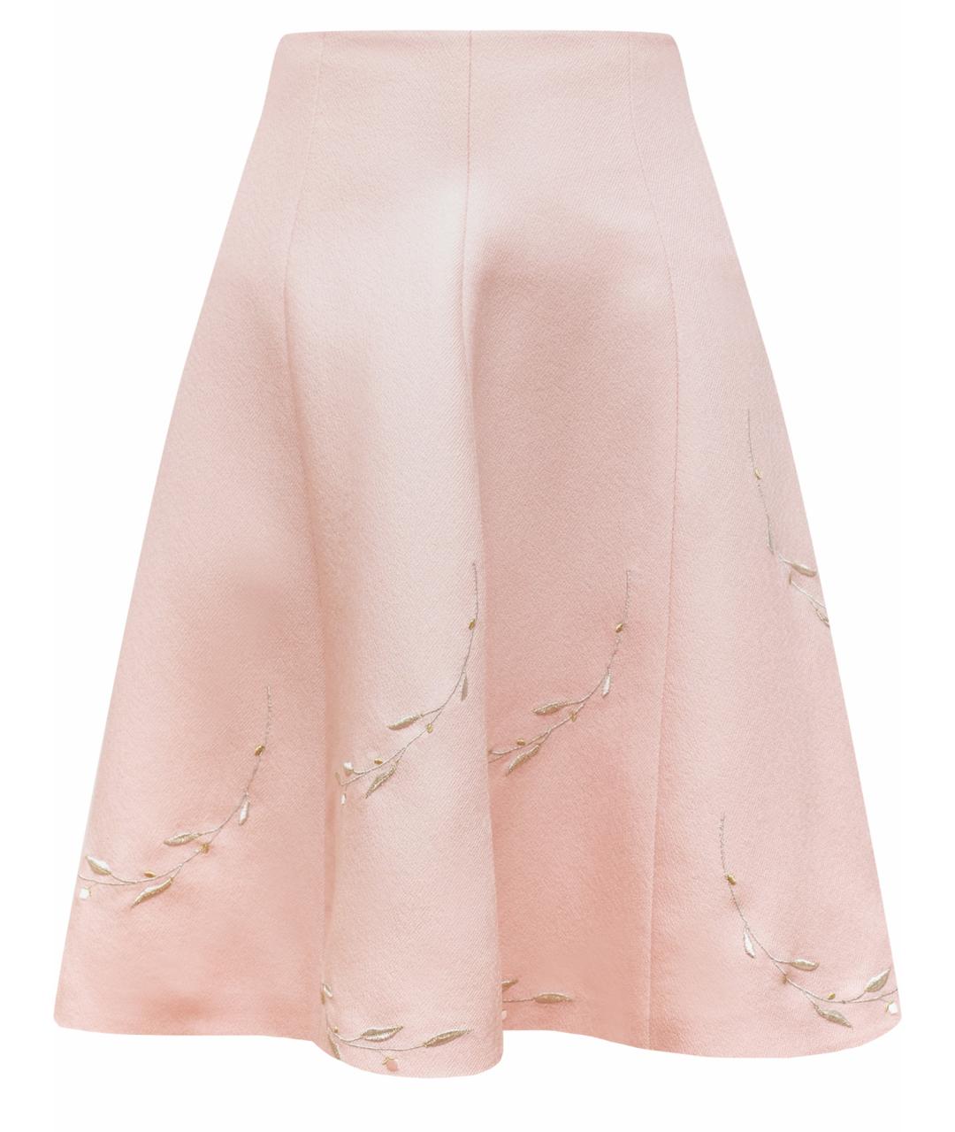 EDEM Розовая шерстяная юбка миди, фото 1