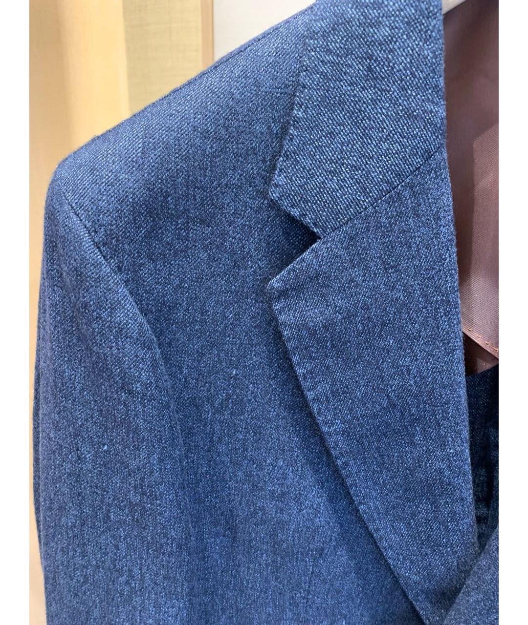 LORO PIANA Синий кашемировый пиджак, фото 4