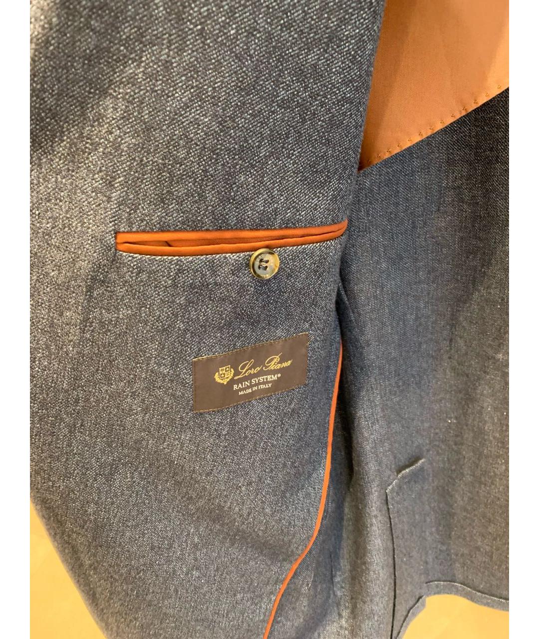 LORO PIANA Синий кашемировый пиджак, фото 5