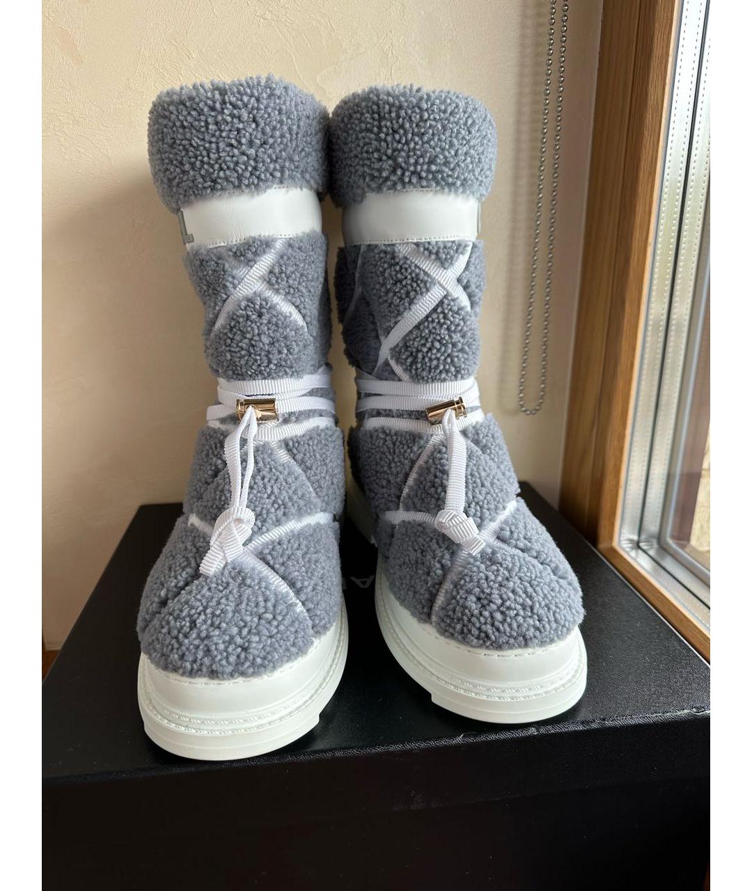 CHANEL Серые сапоги, фото 3