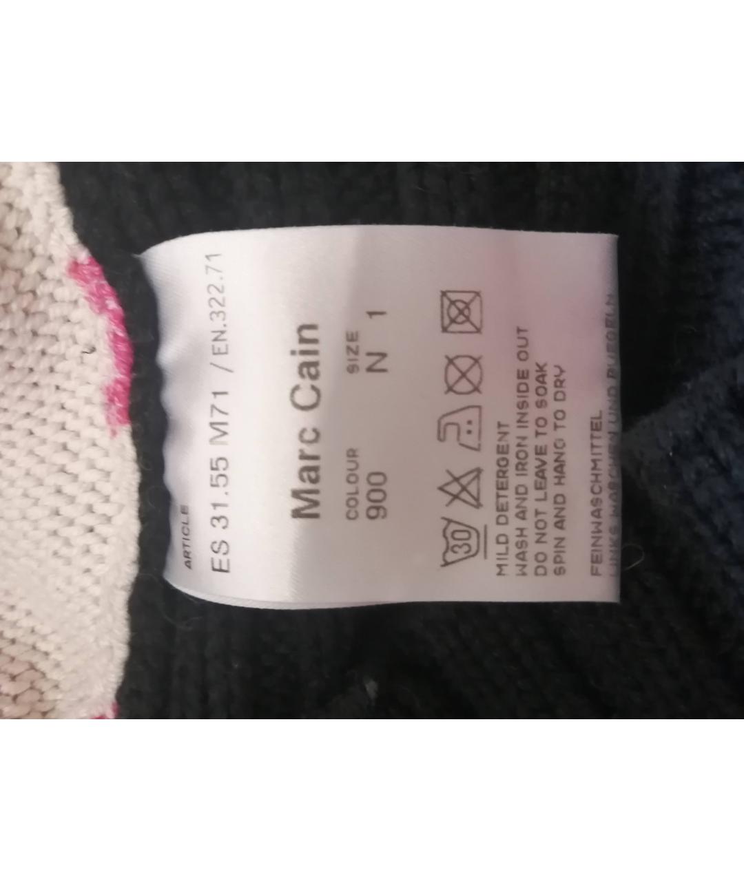 MARC CAIN Черный хлопковый джемпер / свитер, фото 7