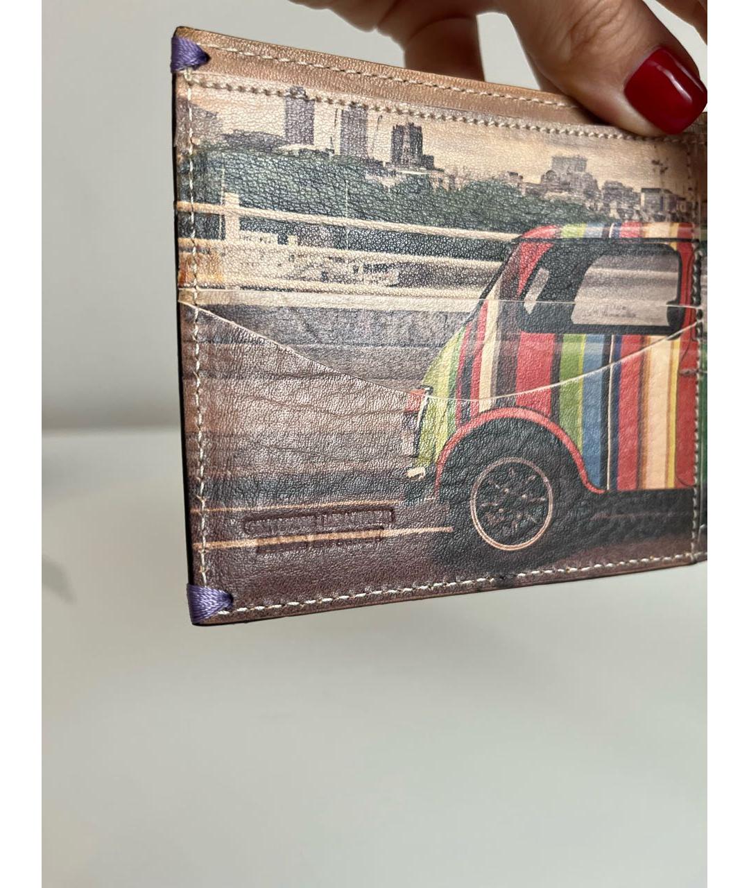 PAUL SMITH Черный кожаный кошелек, фото 4